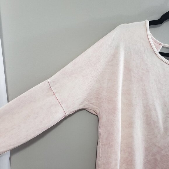 T Party Long Sleeve Open Back Shirt Pink Tie Dye M - Picture 6 of 8